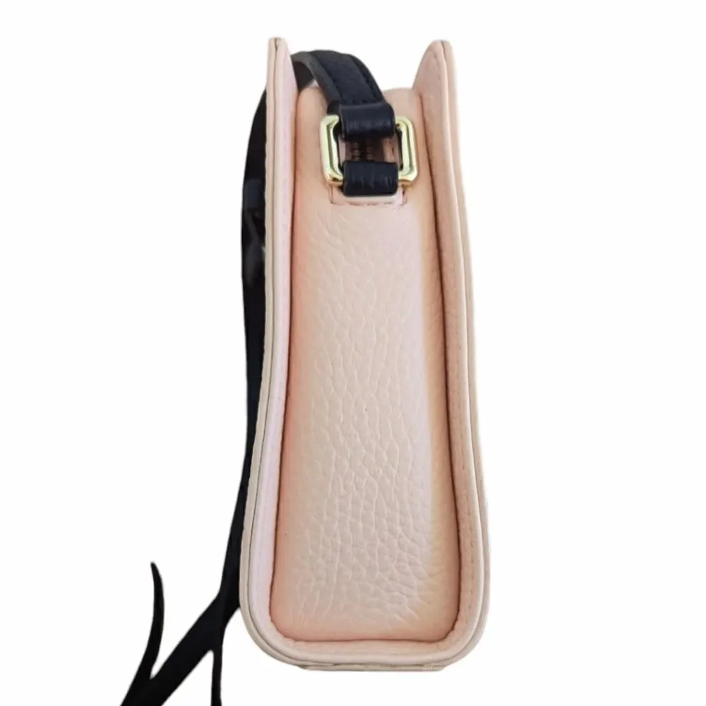 Kate Spade Henderson Street Fannie Pebbled Leather Shoulder Bag Pink & Gold